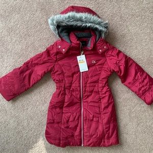 NWT - Calvin Klein Girl Winter Coat - Size S